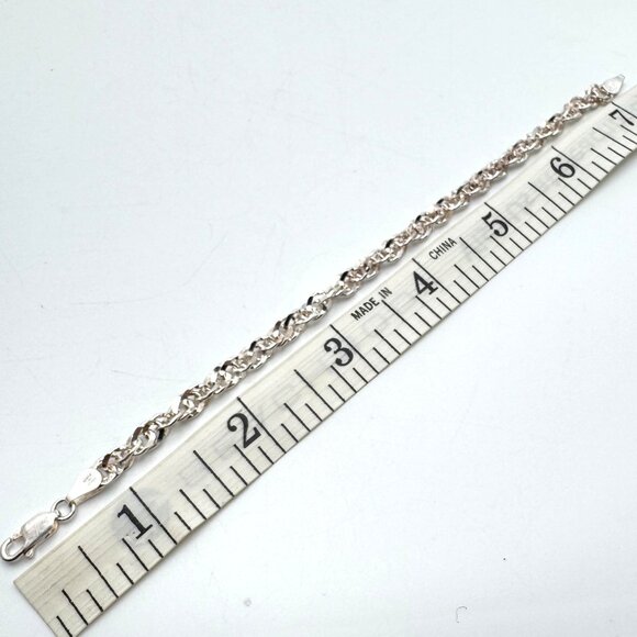 925 Sterling Silver Bracelet  Milor Italy 7 grams 7 Inches  Vintage - Picture 3 of 11